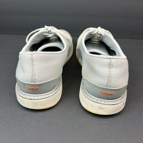 "SWIMS" Mens Barry Oxford Light Gray/Faded Lemon Mesh Dress Lace Up Size 11 - Picture 4 of 12
